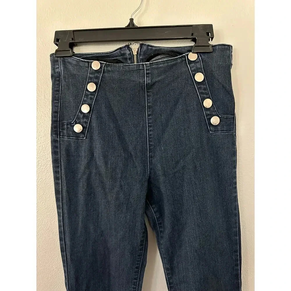 Angry Rabbit Smooth Bottom Flare Stretch Jeans - Picture 2 of 3